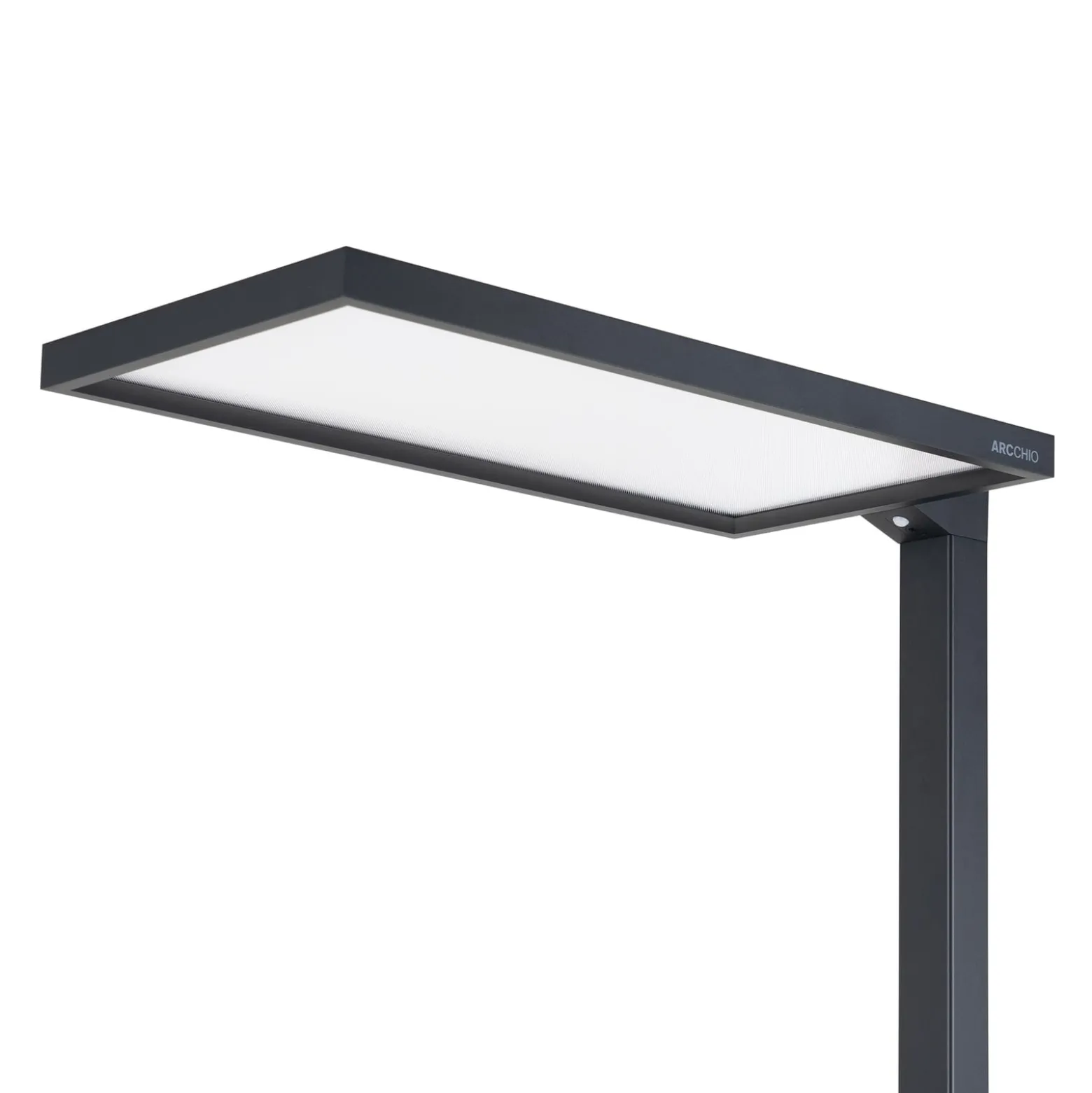 Arcchio toimiston LED-lattialamppu Nelus, musta, anturi, himmennettävä
