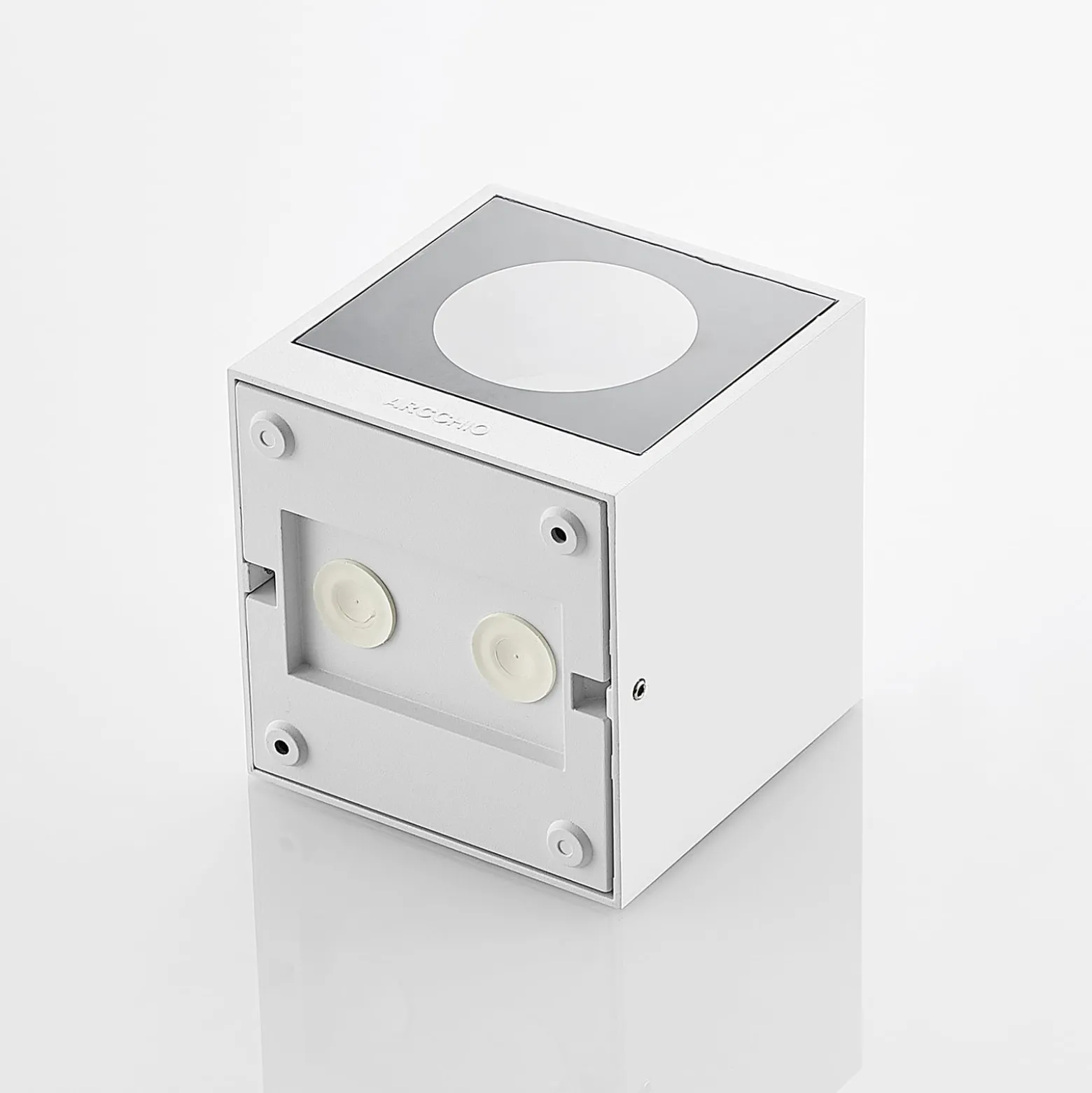 Arcchio ulkoseinävalaisin Tassnim, 2-lamppuinen, valkoinen, GX53