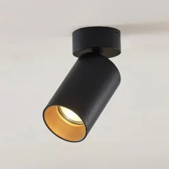 Arcchio valonheitin Brinja, 3 kpl, musta, pyöreä, Ø 6cm, GU10