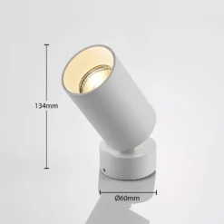 Arcchio valonheittimet Brinja, 4 kpl, valkoinen, pyöreä, Ø 6 cm, GU10