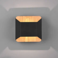 Arino LED-seinävalaisin, musta, leveys 12,2 cm