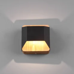 Arino LED-seinävalaisin, musta, leveys 12,2 cm