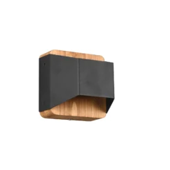 Arino LED-seinävalaisin, musta, leveys 12,2 cm