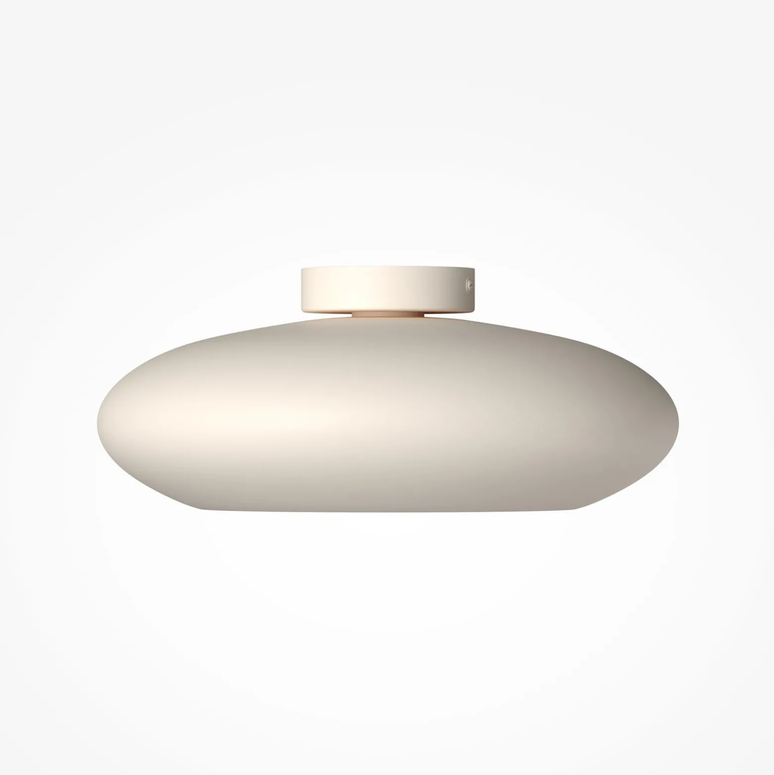 Aros-LED-kattovalaisin, valkoinen, halkaisija 40 cm, metallia, 3 000 K
