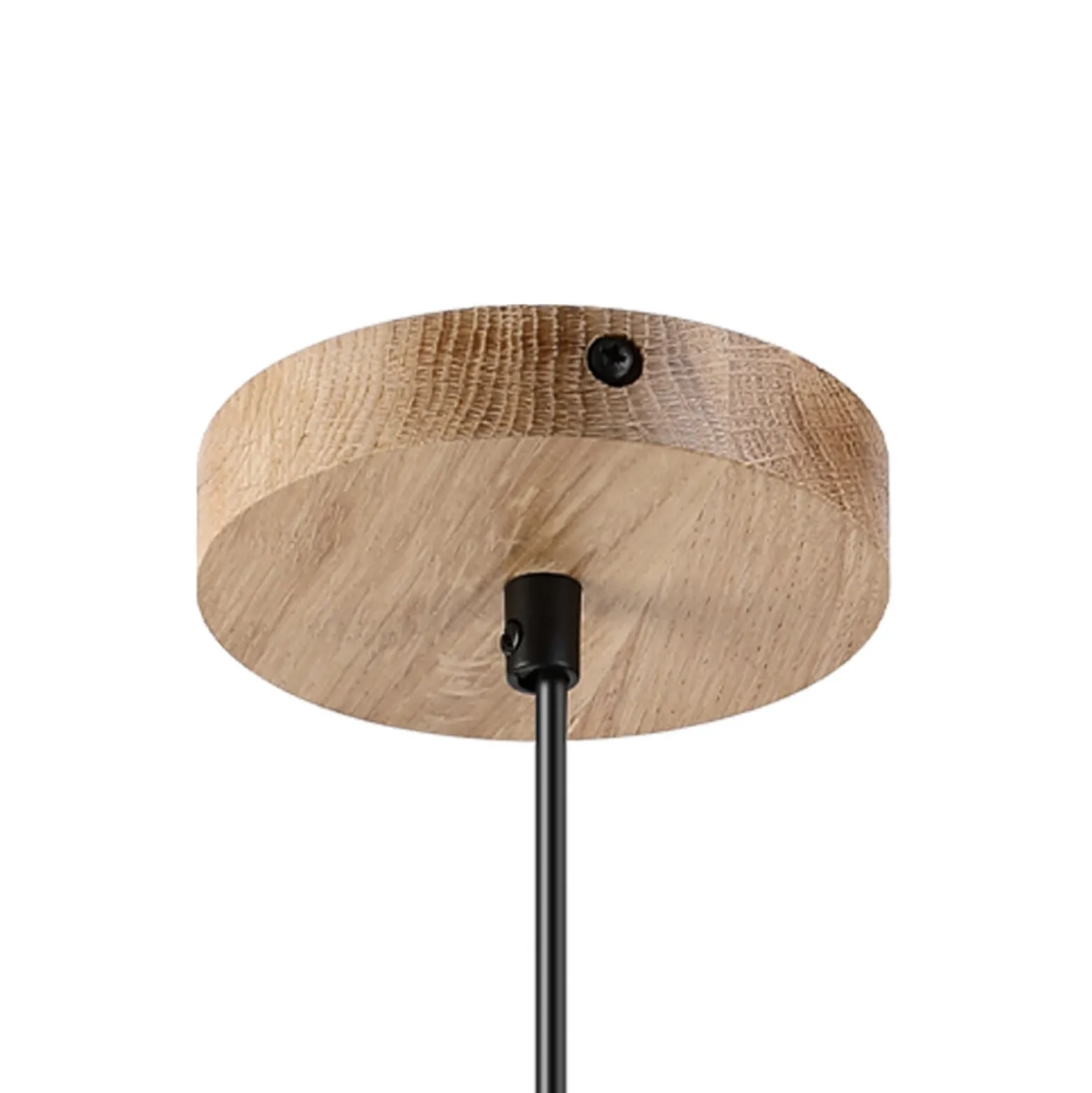 Asta-riippuvalaisin, tammipuu/lasi, halkaisija 28 cm, E27