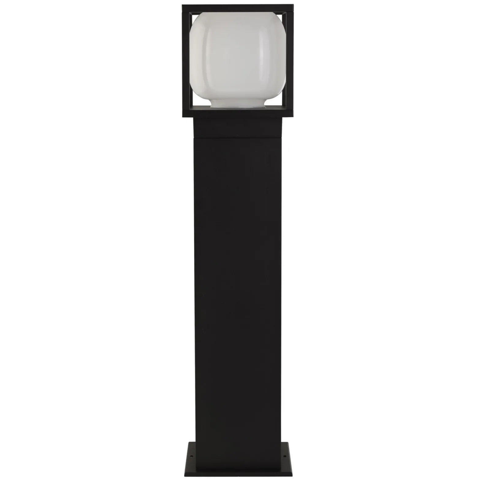 Ateena LED-pylväsvalaisin, IP54, musta, korkeus 65 cm, metallia