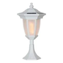 Aurinkokäyttöinen Flame-LED-lamppu 4In1 valkoinen
