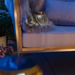 Aurinkokäyttöinen lasinen LED-pöytävalaisin Jar