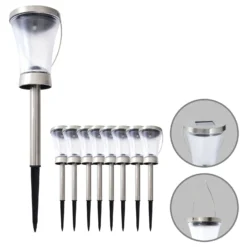 Aurinkokäyttöinen LED-koristelamppu 5146408, 8 kpl