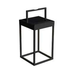 Aurinkokäyttöinen LED-lyhty Portofino, musta