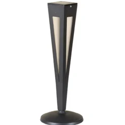 Aurinkokäyttöinen LED-soihtu Tinka, 62 cm, harmaa