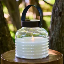 aurinkokäyttöinen LED-valaisin Aston Jar, korkeus 20 cm, musta/ruskea, IP44