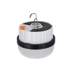 Aurinkokäyttöinen LED-valaisin Ufo, kannettava, muovi, musta/valkoinen