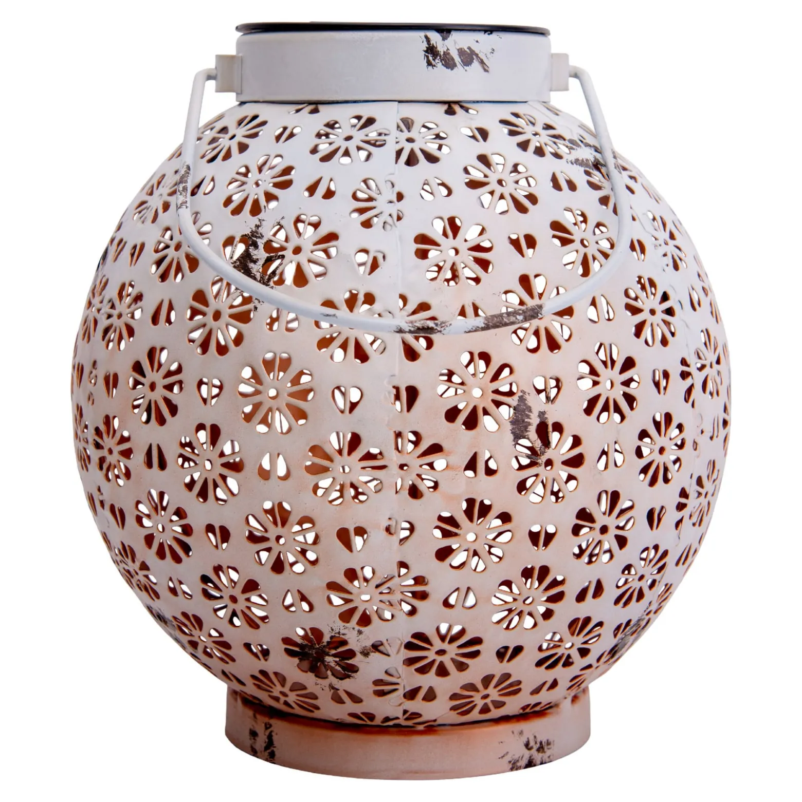 Aurinkokäyttöinen LED-valaisin 52854, valkoinen, metalli, 20 cm, IP44, 2 kpl:n