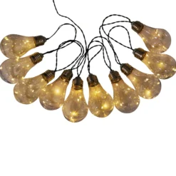 Aurinkokäyttöinen LED-valoketju, 10-lamppuinen