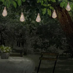 Aurinkokäyttöinen LED-valoketju, 10-lamppuinen