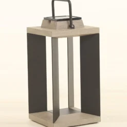 Aurinkolamppu Teckalu, Duratek/alumiini musta, 45.5cm