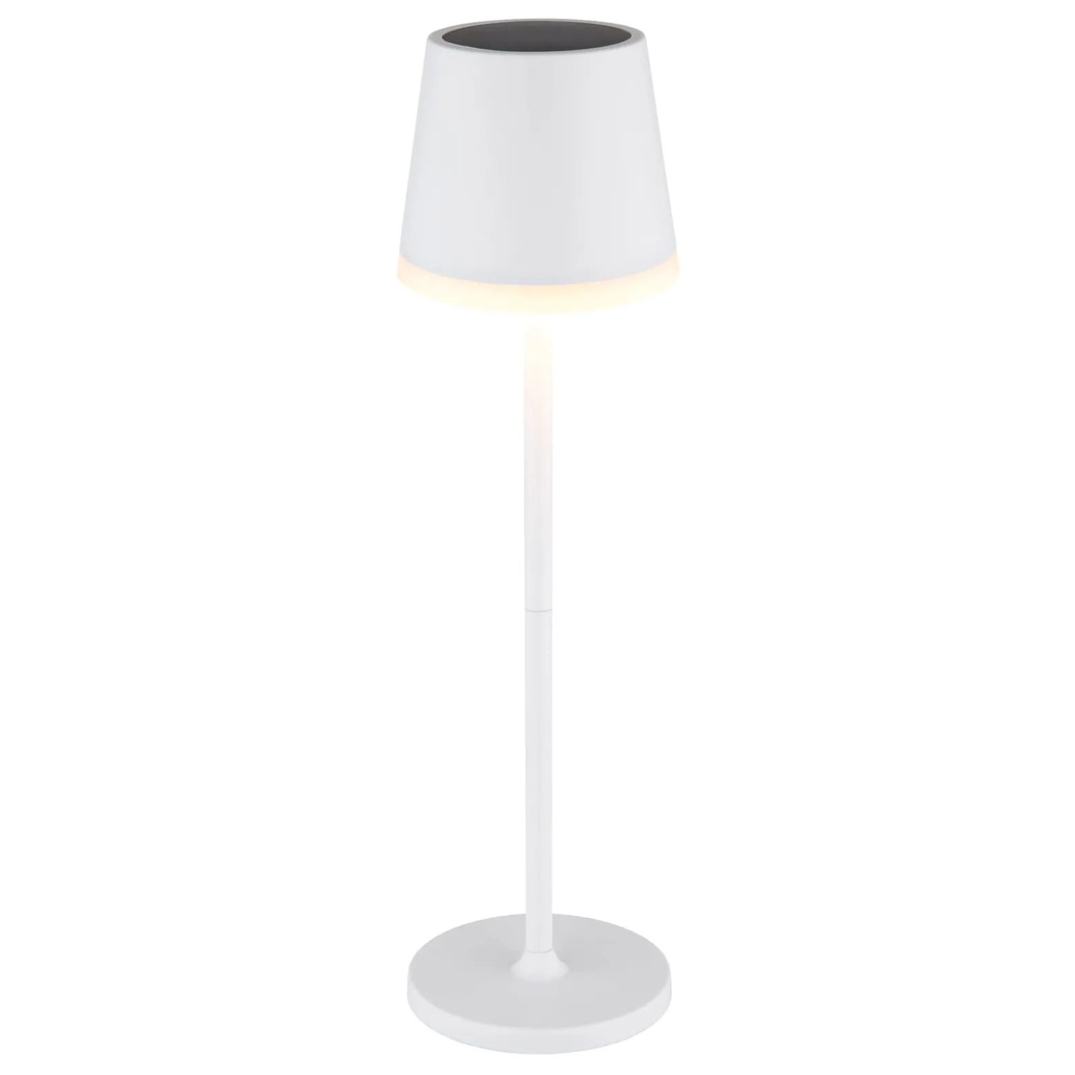 Aurinko-pöytälamppu 36637, IP44, valkoinen