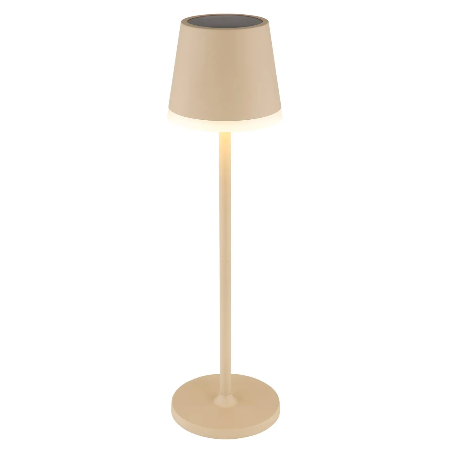 Aurinko-pöytälamppu 36637S, IP44, hiekka