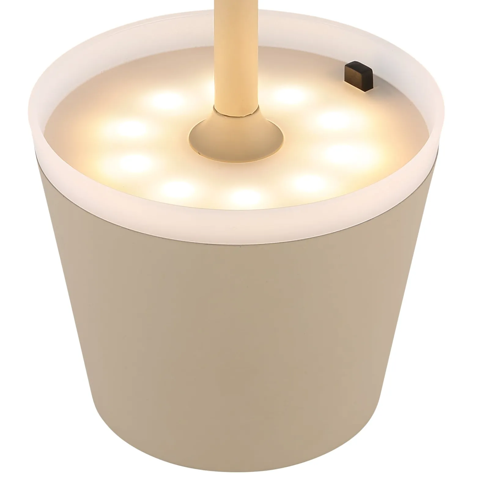 Aurinko-pöytälamppu 36637S, IP44, hiekka