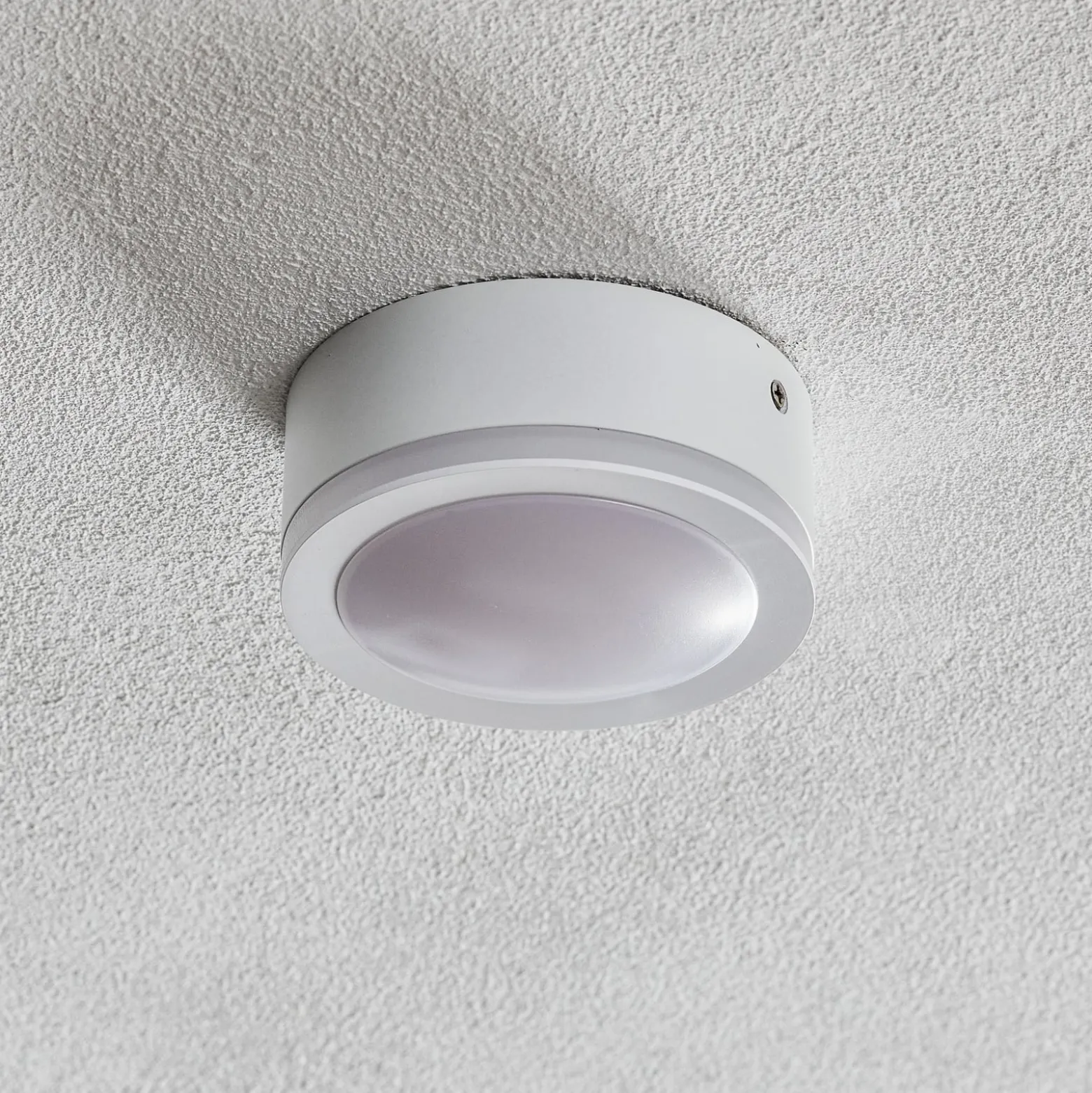 Aurora LED-alasvalo, valkoinen, Ø 9,5 cm, 3000 K
