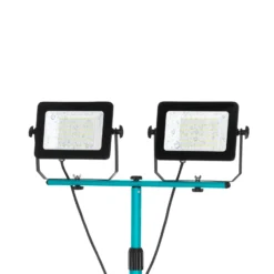 Avelar-LED-kohdevalaisin ulos, musta/turkoosi, korkeus 193 cm, metallia