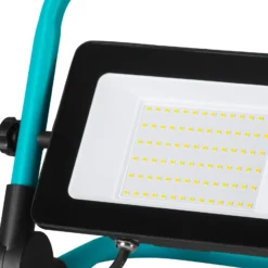 Avelar-LED-kohdevalaisin ulos, musta/turkoosi, leveys 31 cm, metallia