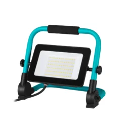 Avelar-LED-kohdevalaisin ulos, musta/turkoosi, leveys 31 cm, metallia