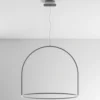 Axolight U-Light 160 -LED-riippuvalo, antrasiitti