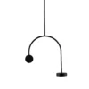 AYTM Grasil LED-riippuvalaisin, musta, marmori, korkeus 97 cm