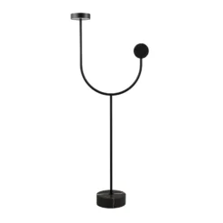 AYTM LED-lattiavalaisin Grasil, musta, marmori, korkeus 127 cm