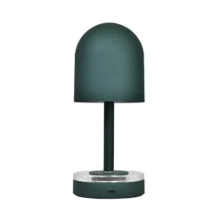 AYTM Luceo-akkulamppu, metsänvihreä, metalli, 24 cm, himmennettävä, IP44