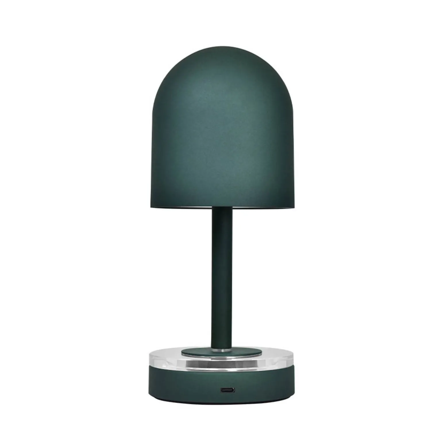 AYTM Luceo-akkulamppu, metsänvihreä, metalli, 24 cm, himmennettävä, IP44