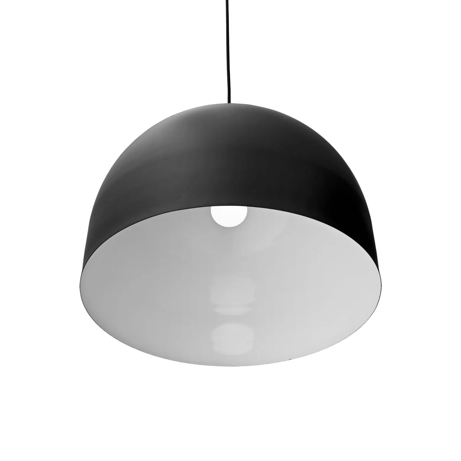 AYTM Luceo-riippuvalaisin, pyöreä, musta, Ø 45 cm