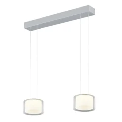 BANKAMP Grand Clear LED-riippuvalaisin, kaksi valoa