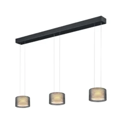 BANKAMP Grand Groove LED-riippuvalaisin, kolmilamppuinen