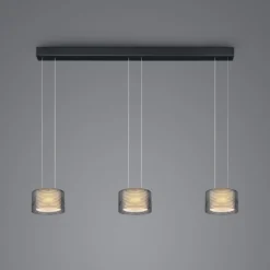 BANKAMP Grand Groove LED-riippuvalaisin, kolmilamppuinen