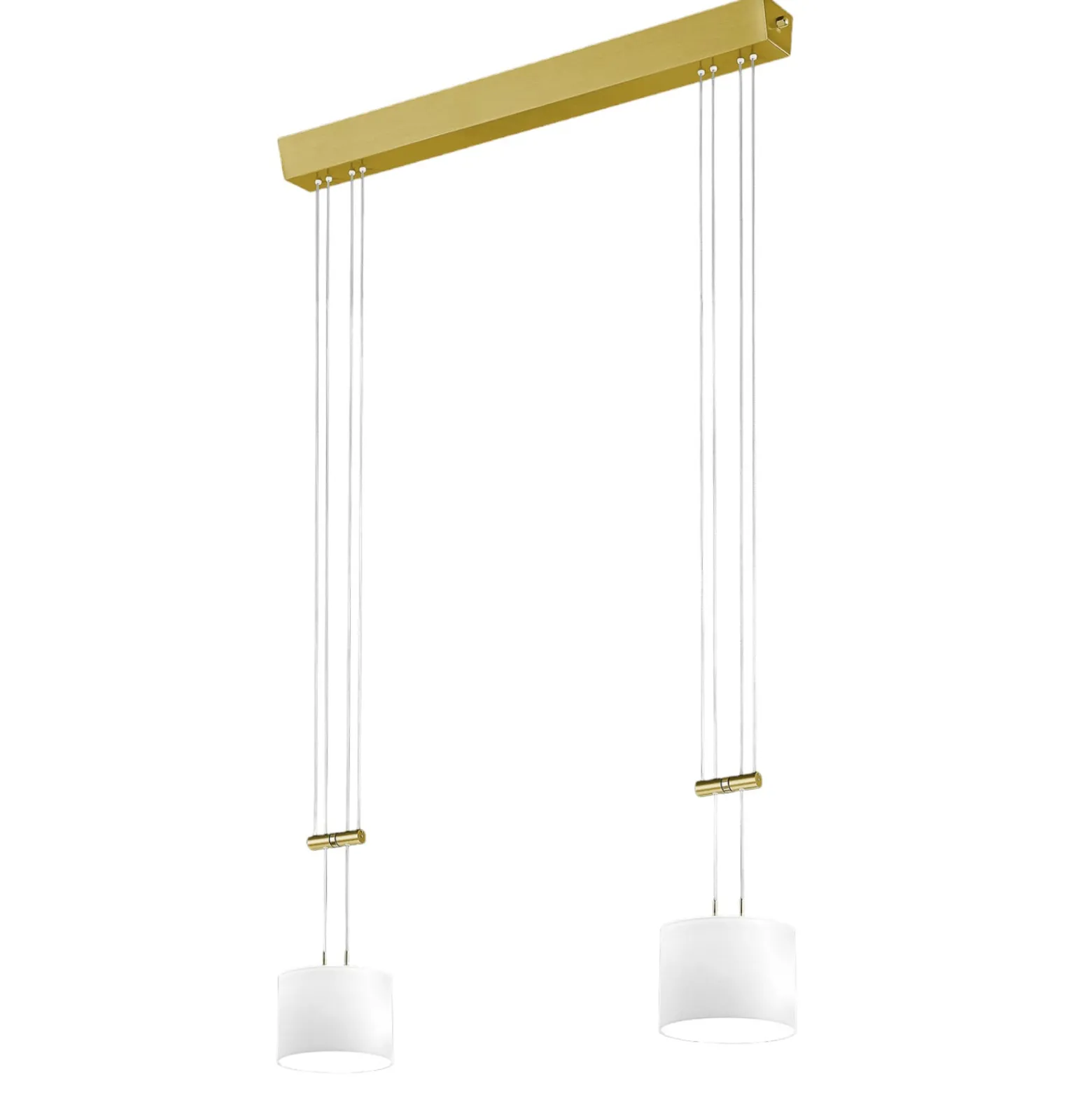 BANKAMP Grazia riippuvalaisin 2-lamp messinki