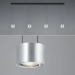 BANKAMP Impulse Flex-LED-riippuvalaisin 4x nikkeli