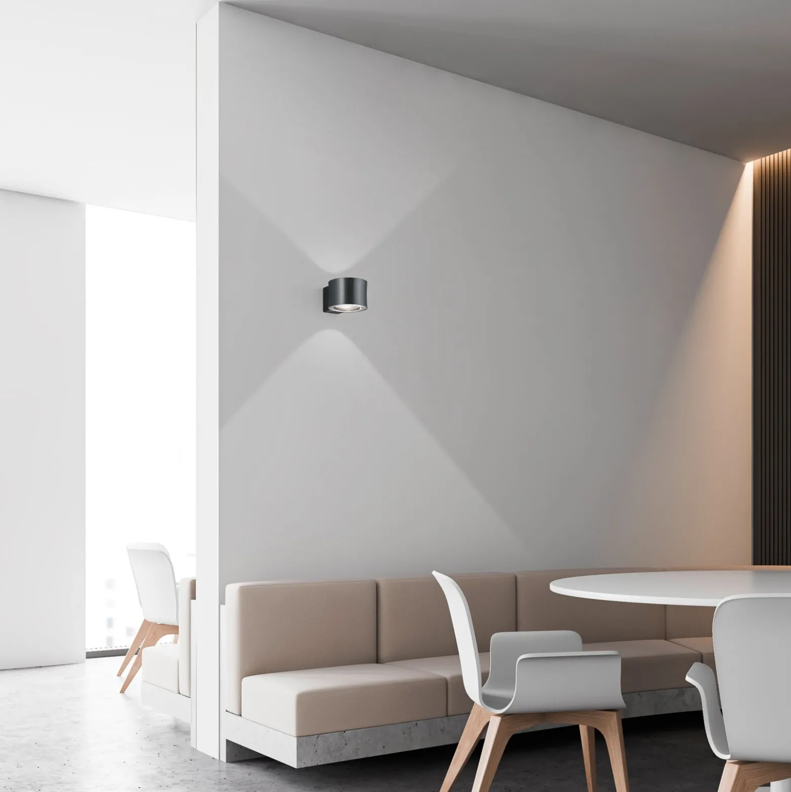 BANKAMP Impulse LED-seinävalaisin antrasiitti