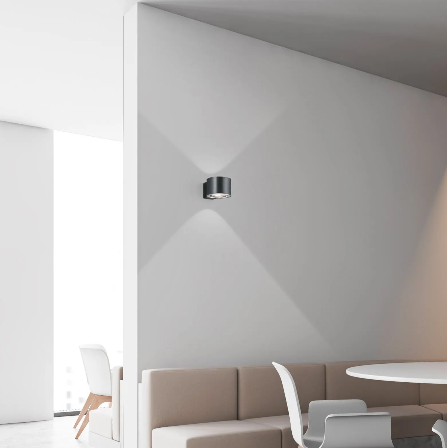 BANKAMP Impulse LED-seinävalaisin antrasiitti