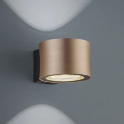 BANKAMP Impulse LED-seinävalaisin ruusukulta