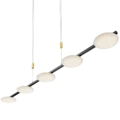 BANKAMP Pure Up LED-riippuvalaisin, viisi lamppua
