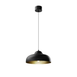Basca-riippuvalaisin, musta/kultainen, metalli, Ø 40 cm, E27
