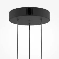 Bassa-LED-riippuvalaisin, ruskea, halkaisija 45 cm, lasi, himmennettävä