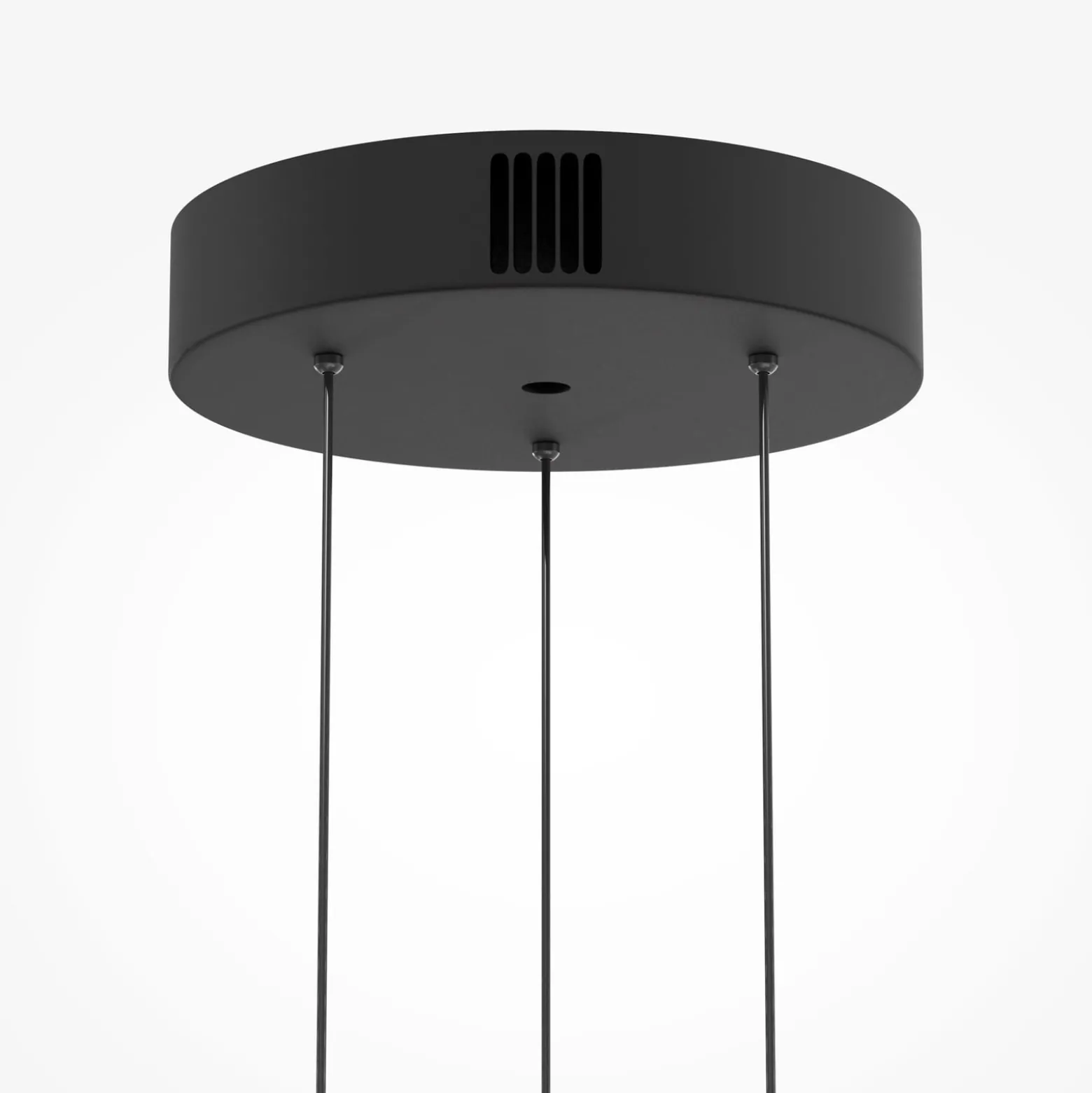 Bassa-LED-riippuvalaisin, ruskea, halkaisija 45 cm, lasi, himmennettävä