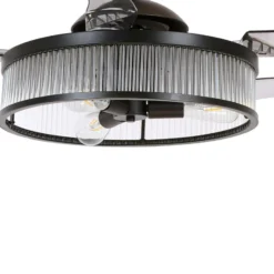 Beacon kattotuulettimen valo Fanaway Corbelle musta äänetön