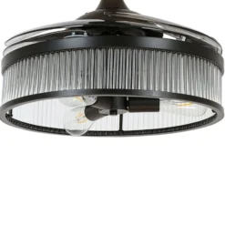 Beacon kattotuulettimen valo Fanaway Corbelle musta äänetön