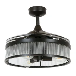 Beacon kattotuulettimen valo Fanaway Corbelle musta äänetön
