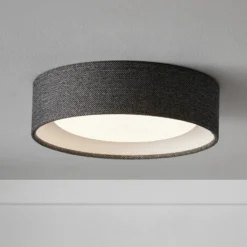 Beacon kattovalaisin Uno, tummanharmaa, tekstiili, Ø 25 cm, GX53